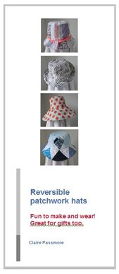 Claire Passmore reversible patchwork hat brochure