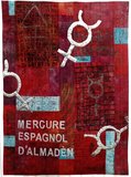 'Dragon's Blood' mercury art quilt by Claire Passmore
