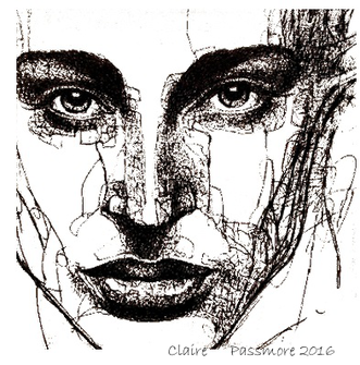 Sketch of my sister by Claire Passmore. All rights reserved.