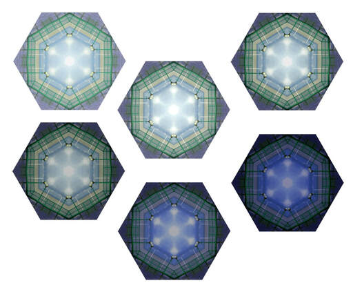 Kaleidoscope quilt blocks by Claire Passmore