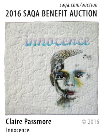'Innocence' art quilt by Claire Passmore