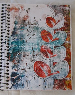 Autumn leaf sketchbook by Claire Passmore